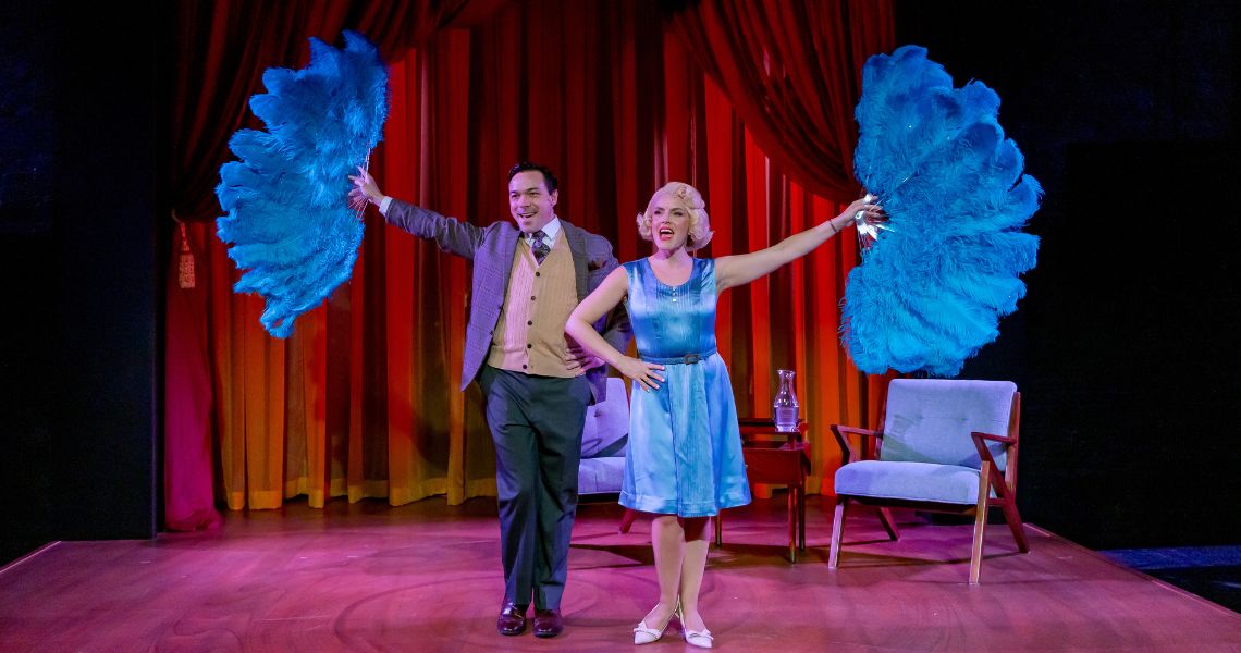 Ben Cherry (Yaacov), Bex Odorisio (Dvorah) and Lana Schwartz (Rutka) in the world premiere musical RUTKA at Cincinnati Playhouse in the Park. Photo by Mikki Schaffner.