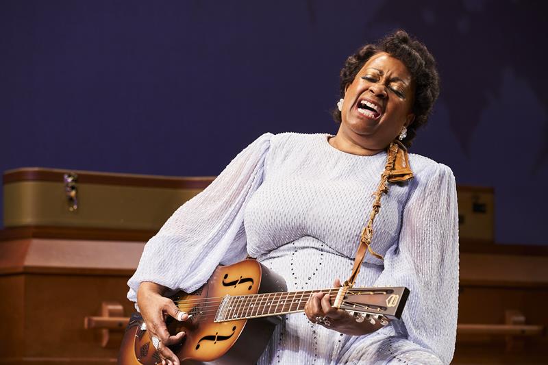 Miche Braden as Sister Rosetta Tharpe. Photo Credit Roger Mastroianni