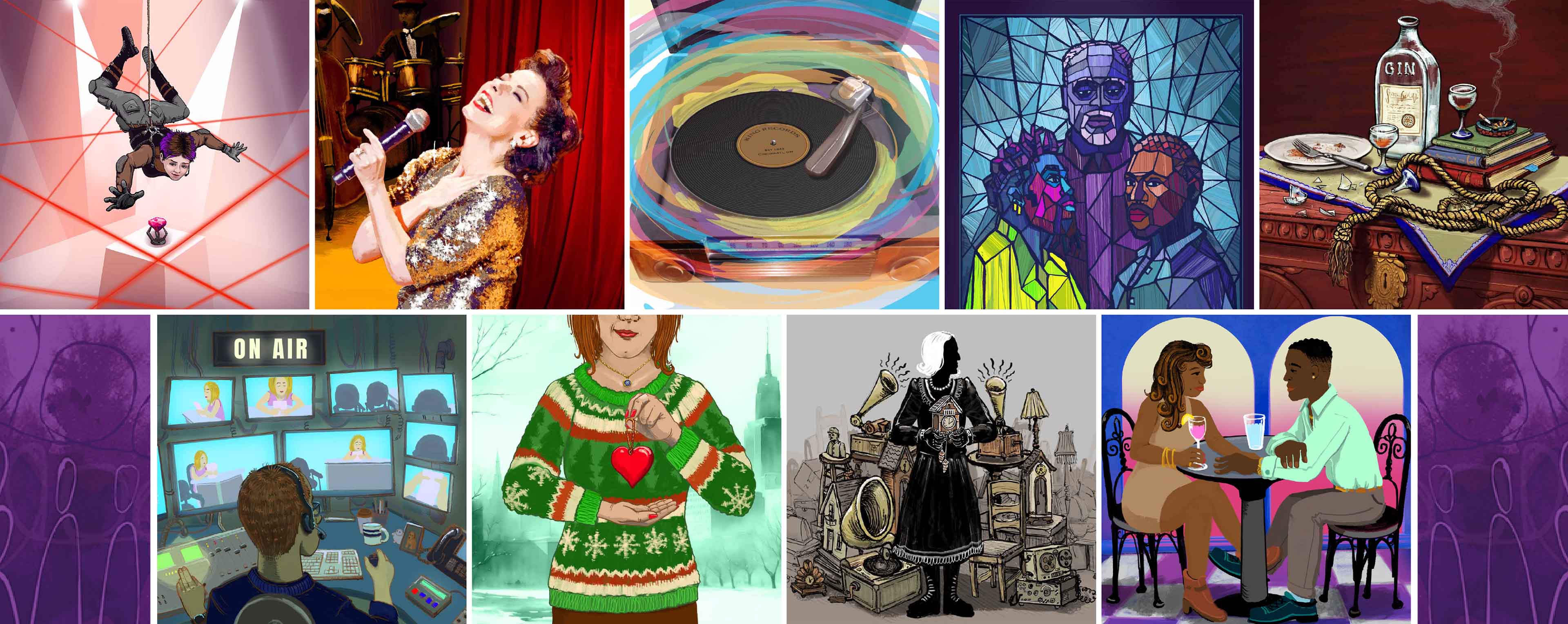 Collage of season visuals