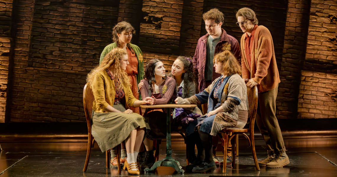 The cast of the world premiere musical RUTKA at Cincinnati Playhouse in the Park. Photo by Mikki Schaffner.